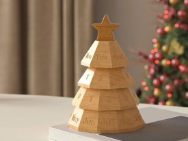 Molde silicona arbol calendario multicapas